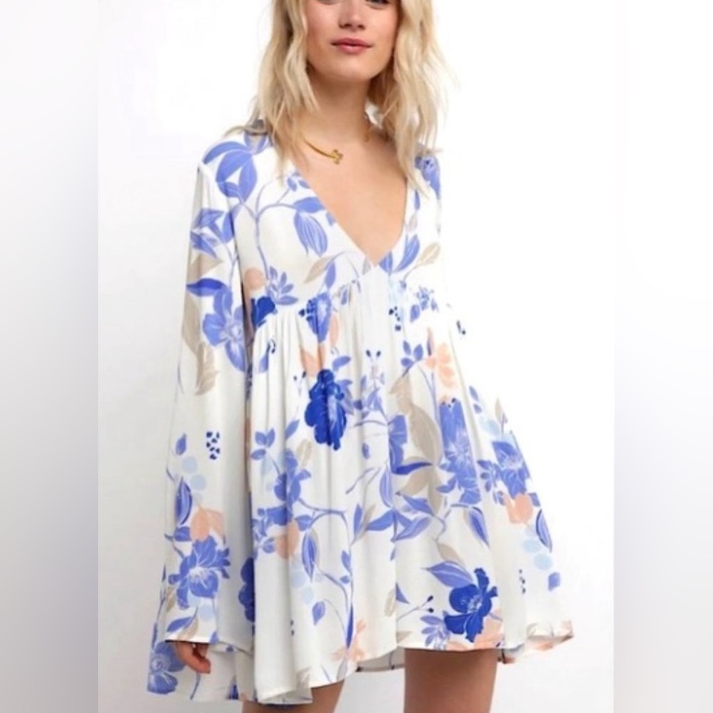 Free People Bella Printed Tunic Floral shirt/dress